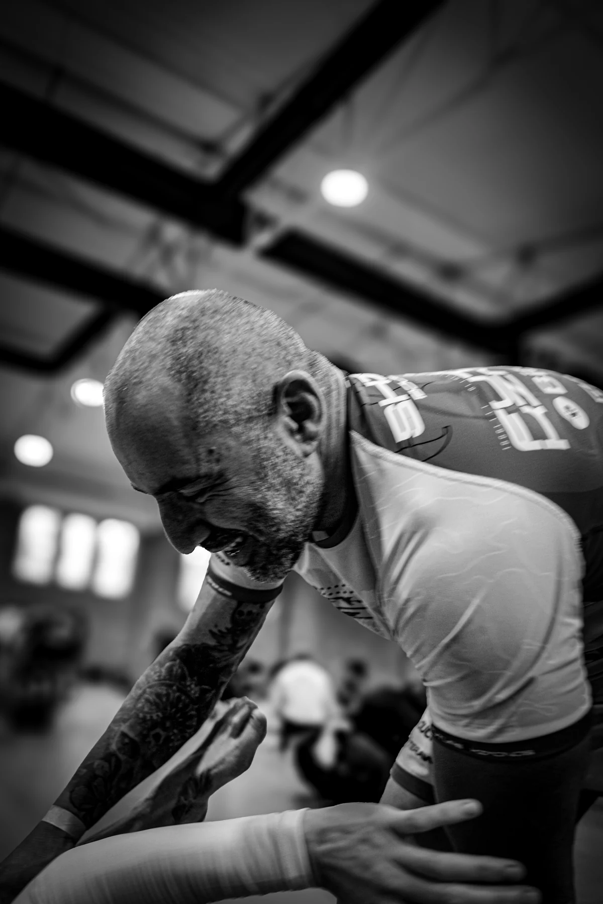 Grip practice during No-Gi BJJ training