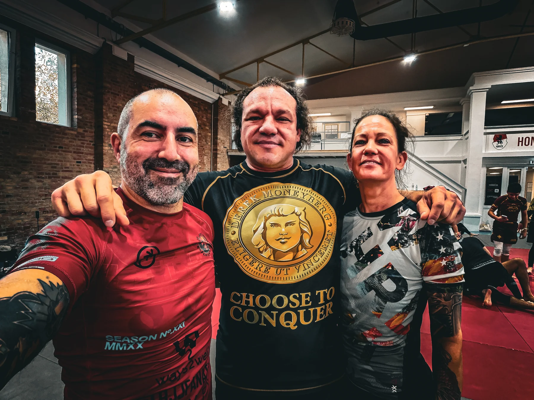 Students meeting at a BJJ event